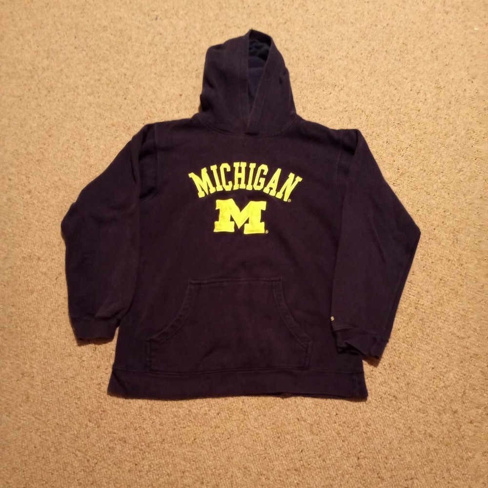 VINTAGE MICHIGAN WOLVERINE FLEECE HOODIE